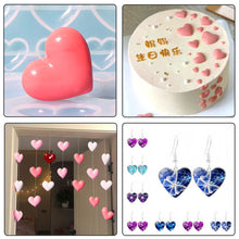 Load image into Gallery viewer, Love Heart Pendant Epoxy Resin Molds Necklace Bracelet Pendants Silicone Mold for DIY Epoxy Resin Patch Crafts Decor
