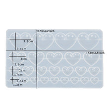 Load image into Gallery viewer, Love Heart Pendant Epoxy Resin Molds Necklace Bracelet Pendants Silicone Mold for DIY Epoxy Resin Patch Crafts Decor
