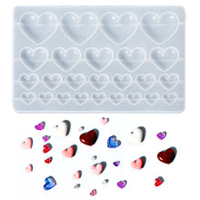 Load image into Gallery viewer, Love Heart Pendant Epoxy Resin Molds Necklace Bracelet Pendants Silicone Mold for DIY Epoxy Resin Patch Crafts Decor
