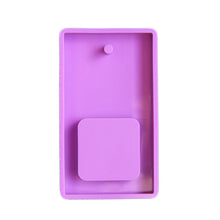 Load image into Gallery viewer, Photo Frame Epoxy Crystal Mold Necklace Keychain Gift Jewelry Pendant Plaster Making Silicone Molds with Hole Pet Tag Mold
