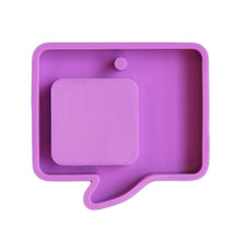 Load image into Gallery viewer, Photo Frame Epoxy Crystal Mold Necklace Keychain Gift Jewelry Pendant Plaster Making Silicone Molds with Hole Pet Tag Mold
