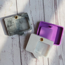 Load image into Gallery viewer, Photo Frame Epoxy Crystal Mold Necklace Keychain Gift Jewelry Pendant Plaster Making Silicone Molds with Hole Pet Tag Mold
