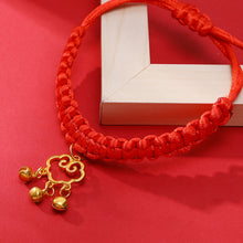 Load image into Gallery viewer, Pet Lucky Necklace Collar Cat Adjustable Red Rope Necklace Small Medium Pet Bless Handmade Collar
