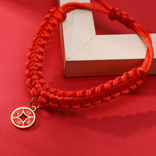Load image into Gallery viewer, Pet Lucky Necklace Collar Cat Adjustable Red Rope Necklace Small Medium Pet Bless Handmade Collar
