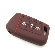 Load image into Gallery viewer, Silicone Car Key 3 Button Key Cases Cover Keychain Protection Shell Fob For VW PASSAT B8 Skoda Kodiaq Superb A7 Magotan 330 Accessories
