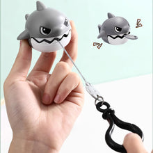 Load image into Gallery viewer, Pull Line Shark Keychain Pendant Keychain Simulation Removable Mouth Shark ABS Keychain Toy Anti-stress Schoolbag Pendants
