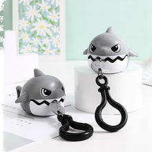 Load image into Gallery viewer, Pull Line Shark Keychain Pendant Keychain Simulation Removable Mouth Shark ABS Keychain Toy Anti-stress Schoolbag Pendants
