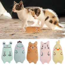 Load image into Gallery viewer, Cute Animal Shape Catnip Cats Toy Kitten Dinosaur Teeth Chewing Biting Plush Toys Cat Plush Thumb Pillow Pet Accessories

