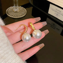 Load image into Gallery viewer, 2024 New Trend Pearl Shiny Long Earring For Women Fashion Korean S925 Silver Needle Stud Sarrings Bridal Wedding Party Jewelry
