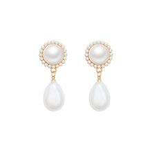 Load image into Gallery viewer, 2024 New Trend Pearl Shiny Long Earring For Women Fashion Korean S925 Silver Needle Stud Sarrings Bridal Wedding Party Jewelry
