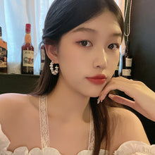 Load image into Gallery viewer, 2024 New Trend Pearl Shiny Long Earring For Women Fashion Korean S925 Silver Needle Stud Sarrings Bridal Wedding Party Jewelry
