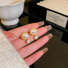 Load image into Gallery viewer, 2024 New Trend Pearl Shiny Long Earring For Women Fashion Korean S925 Silver Needle Stud Sarrings Bridal Wedding Party Jewelry
