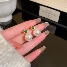 Load image into Gallery viewer, 2024 New Trend Pearl Shiny Long Earring For Women Fashion Korean S925 Silver Needle Stud Sarrings Bridal Wedding Party Jewelry
