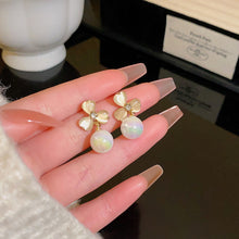 Load image into Gallery viewer, 2024 New Trend Pearl Shiny Long Earring For Women Fashion Korean S925 Silver Needle Stud Sarrings Bridal Wedding Party Jewelry
