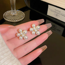 Load image into Gallery viewer, 2024 New Trend Pearl Shiny Long Earring For Women Fashion Korean S925 Silver Needle Stud Sarrings Bridal Wedding Party Jewelry
