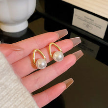 Load image into Gallery viewer, 2024 New Trend Pearl Shiny Long Earring For Women Fashion Korean S925 Silver Needle Stud Sarrings Bridal Wedding Party Jewelry
