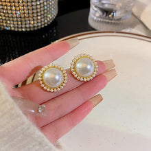 Load image into Gallery viewer, 2024 New Trend Pearl Shiny Long Earring For Women Fashion Korean S925 Silver Needle Stud Sarrings Bridal Wedding Party Jewelry
