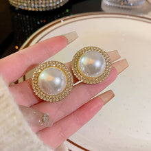 Load image into Gallery viewer, 2024 New Trend Pearl Shiny Long Earring For Women Fashion Korean S925 Silver Needle Stud Sarrings Bridal Wedding Party Jewelry
