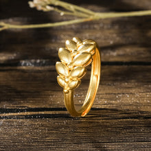 Load image into Gallery viewer, Alloy Golden Rings for Women Aesthetic Butterfly Bow tie Love Crown Plants Gold Plated Wedding Couple Ring Jewelry Vintage Accessories
