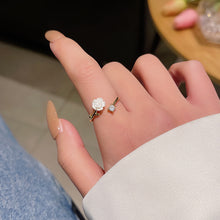 Load image into Gallery viewer, 16 Style Women Alloy Zircon Flower Rabbit Cute Fashion Rings Gold Color Hollow Out Geometric Open Ring for Female Girl Finger Jewelry Gift
