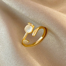 Load image into Gallery viewer, 16 Style Women Alloy Zircon Flower Rabbit Cute Fashion Rings Gold Color Hollow Out Geometric Open Ring for Female Girl Finger Jewelry Gift
