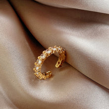 Load image into Gallery viewer, 16 Style Women Alloy Zircon Flower Rabbit Cute Fashion Rings Gold Color Hollow Out Geometric Open Ring for Female Girl Finger Jewelry Gift
