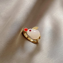 Load image into Gallery viewer, 16 Style Women Alloy Zircon Flower Rabbit Cute Fashion Rings Gold Color Hollow Out Geometric Open Ring for Female Girl Finger Jewelry Gift
