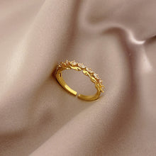 Load image into Gallery viewer, 16 Style Women Alloy Zircon Flower Rabbit Cute Fashion Rings Gold Color Hollow Out Geometric Open Ring for Female Girl Finger Jewelry Gift
