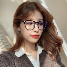 Load image into Gallery viewer, Transparent Computer Glasses Frame Women Men Anti Blue Light Round Glasses Blackout Glasses Optical Glasses Lenses Clear glasses
