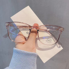 Load image into Gallery viewer, Transparent Computer Glasses Frame Women Men Anti Blue Light Round Glasses Blackout Glasses Optical Glasses Lenses Clear glasses
