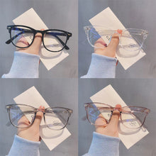 Load image into Gallery viewer, Transparent Computer Glasses Frame Women Men Anti Blue Light Round Glasses Blackout Glasses Optical Glasses Lenses Clear glasses
