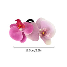 Load image into Gallery viewer, Beach Vacation Spring phalaenopsis Claw Clip Large Flower Hair Claw Sweet Hairpin For Women Girls Hawaiian Holiday Wedding Party Hair Accessories
