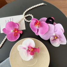 Load image into Gallery viewer, Beach Vacation Spring phalaenopsis Claw Clip Large Flower Hair Claw Sweet Hairpin For Women Girls Hawaiian Holiday Wedding Party Hair Accessories
