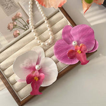 Load image into Gallery viewer, Beach Vacation Spring phalaenopsis Claw Clip Large Flower Hair Claw Sweet Hairpin For Women Girls Hawaiian Holiday Wedding Party Hair Accessories
