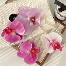 Load image into Gallery viewer, Beach Vacation Spring phalaenopsis Claw Clip Large Flower Hair Claw Sweet Hairpin For Women Girls Hawaiian Holiday Wedding Party Hair Accessories
