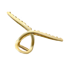 Load image into Gallery viewer, Fashion Gold Large Rhinestone Alloy Hair Clips for Girls Pearl Hair Accessories Geometric Metal Hair Claw Cross Hairclip Headband Hairpin Hair Crab Women
