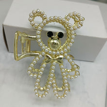 Load image into Gallery viewer, Fashion Gold Large Rhinestone Alloy Hair Clips for Girls Pearl Hair Accessories Geometric Metal Hair Claw Cross Hairclip Headband Hairpin Hair Crab Women
