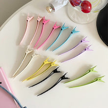 Load image into Gallery viewer, Polychromatic Hair Salon Fixed Clips Ladies Styling Sectioning Hairpin Clamps Curl Hair Root Fluffy Barrettes Hairdressing Tools
