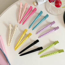 Load image into Gallery viewer, Polychromatic Hair Salon Fixed Clips Ladies Styling Sectioning Hairpin Clamps Curl Hair Root Fluffy Barrettes Hairdressing Tools
