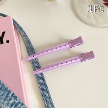 Load image into Gallery viewer, Polychromatic Hair Salon Fixed Clips Ladies Styling Sectioning Hairpin Clamps Curl Hair Root Fluffy Barrettes Hairdressing Tools
