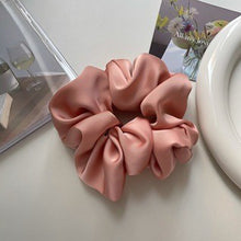 Load image into Gallery viewer, New Korean Simple Pure Color Hair Band Elastic Band Real Silk Headwear Women's Sweet Ponytail Elastic Band Hair Accessories
