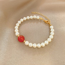 Load image into Gallery viewer, Pearl Chain Bracelet Minimalism Ins Adjustable Bracelets for Summer Fine Jewelry Party Gift Fashion Elegant Alloy Jewelry Accessories for Women
