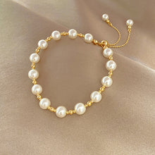 Load image into Gallery viewer, Pearl Chain Bracelet Minimalism Ins Adjustable Bracelets for Summer Fine Jewelry Party Gift Fashion Elegant Alloy Jewelry Accessories for Women
