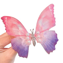 Load image into Gallery viewer, Butterfly Pearl Hair Clip Women Moving Wings Hair Accessories Girls Gradient Color Dreamlike Hairpin Children Lovely Barrettes Kids Styling

