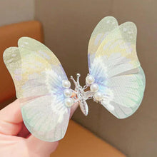 Load image into Gallery viewer, Butterfly Pearl Hair Clip Women Moving Wings Hair Accessories Girls Gradient Color Dreamlike Hairpin Children Lovely Barrettes Kids Styling
