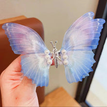 Load image into Gallery viewer, Butterfly Pearl Hair Clip Women Moving Wings Hair Accessories Girls Gradient Color Dreamlike Hairpin Children Lovely Barrettes Kids Styling

