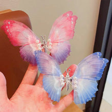 Load image into Gallery viewer, Butterfly Pearl Hair Clip Women Moving Wings Hair Accessories Girls Gradient Color Dreamlike Hairpin Children Lovely Barrettes Kids Styling
