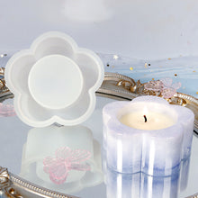 Load image into Gallery viewer, Plum Candlesticks Silicone Molds DIY Cement Tealight Holder Plaster Mould Aromatherapy Candle Mold
