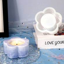 Load image into Gallery viewer, Plum Candlesticks Silicone Molds DIY Cement Tealight Holder Plaster Mould Aromatherapy Candle Mold
