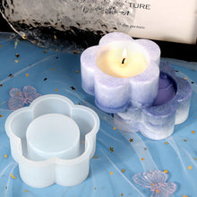 Load image into Gallery viewer, Plum Candlesticks Silicone Molds DIY Cement Tealight Holder Plaster Mould Aromatherapy Candle Mold
